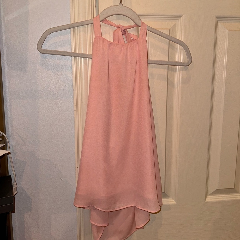 light pink top